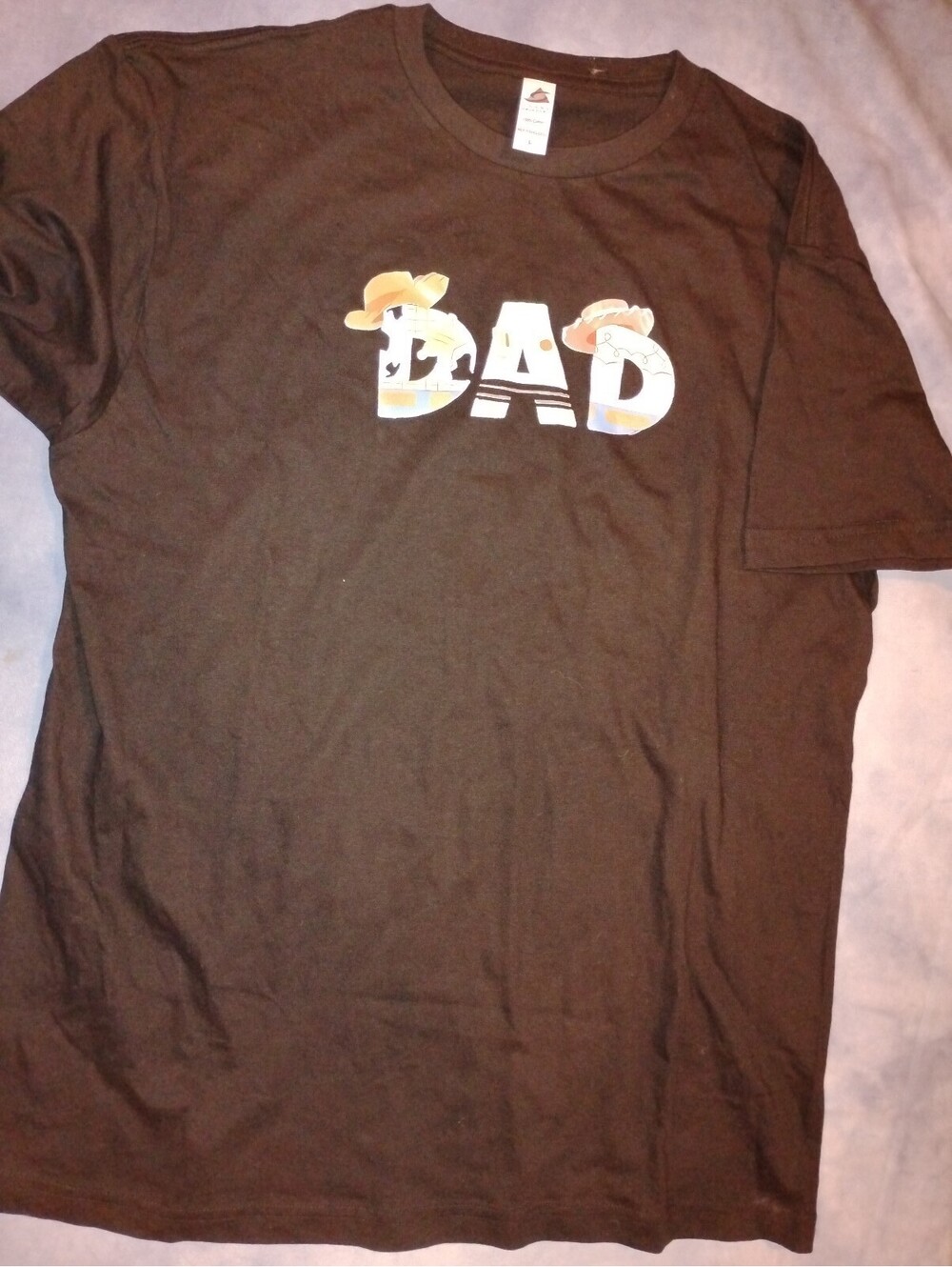 Black toy story dad shirt